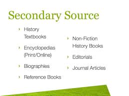 Primary And Secondary Sources Google Search Secondary Source History Textbook Primary And Secondary Sources