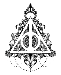 Deathly Hallows Mandala By Midlifebeef51 On Deviantart Harry Potter Coloring Pages Harry Potter Symbols Harry Potter Drawings