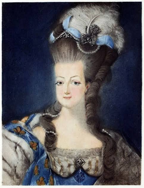Marie-Antoinette as Dauphine and as Queen of France.
