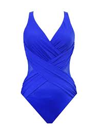 Maillot de bain une pièce taille 36. Maillot De Bain Gainant 1 Piece Miraclesuit Crossover Bleu Electrique