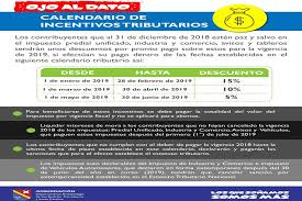¿qué ley regula el calendario tributario 2021? Gobernacion Departamental Presenta El Calendario Tributario Para 2019 El Extra