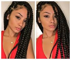 Hair And Box Braids Image Box Braids Styling Hair Styles Box Braids Hairstyles Box braids are very likeable because they suggest a lot of opportunities for one's changing hairstyle.