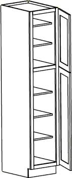 For trains with pantry car, cooked food shall not be available in trains. Regal Oak Pantry Cabinet 18 X 90 Rta Cabinet Store