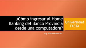 Ahora por los cargos en el directorio del. Como Ingresar Al Home Banking Del Banco Provincia Desde Una Computadora Youtube