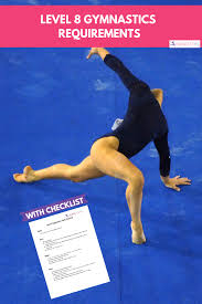 Gymnastics Level 8 Routine Requirements With Checklist Gymnastics Levels Gymnastics Skills Gymnastics