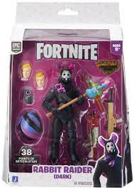 Amazon.com: Fortnite Legendary Series Rabbit Raider (Dark), 6-inch Highly  Detailed Figure with Harvesting Tool, Weapons, Back Bling, and  Interchangeable Faces Multicolor FNT0857 : Toys & Games