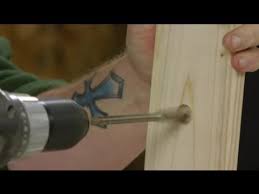 how to sink a bolt into wood