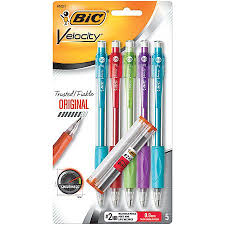 Bic Velocity Mechanical Pencils 0 9 Mm Pack Of 5 By Office Depot Officemax Mechanical Pencils Led Pencils Bic Mechanical Pencils