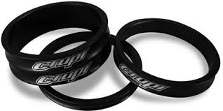 crupi aluminum headset spacers black