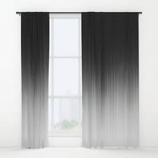 Occult Window Curtains Ombre Curtains Black And Grey Curtains Curtains Living Room