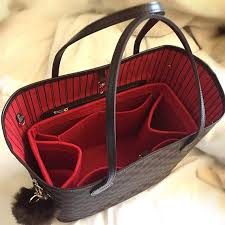 Black And Red Louis Vuitton Bag Neverfull Regularen Stil Tasche Veranstalter Filz Geldborse Etsy Louis Vuitton Bag Neverfull Bag Purse Organizer Felt Purse