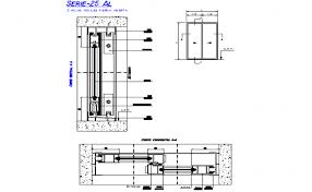 Sliding Door Elevation And Section Detail Dwg File Aluminium Sliding Doors Sliding Doors Sliding Door Design