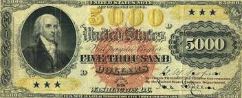 Top 5 Biggest Us Dollar Bills Thousand Dollar Bill Us Currency Bills Money Notes