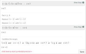 Don't forget to bookmark this page for future reference or share to facebook / twitter if you like this page. High School Math Solutions Inequalities Calculator Absolute Value Inequalities Part Ii Symbolab Blog