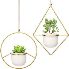 Jardinieres planters troughs & urns. Patio Lawn Garden 2 Set White Small Wall Planter Wall Decor Geometric Planter Hanging Plant Hanger Succulent Planter Wall Planter Indoor Gardening