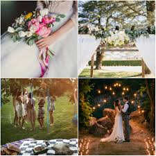 Instead of traditional vases, have your florist display the flowers using terra cotta pots, wooden baskets, galvanized pails, or even cute vintage watering cans. Outdoor Spring Wedding Ideas For Better Or Worse Chippa