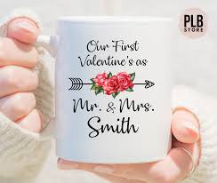 Advice on what romantic gifts to buy your lady for valentine's day—whether you're newly dating, happily married, or anywhere in between. Our First Valentines As Mr And Mrs Custom Mugcustom Etsy Valentine Gift For Wife Custom Valentine Coffee Valentines