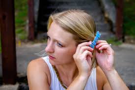 Moon Phase Hair Clip, Blue Polymer Clay Barrettes, Lightweight Barrettes