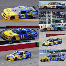 Unlike european racing, nascar announces the distance the race will cover and it will continue until that distance has been covered. Darlington Wrangler Throwback Cars Nxs And Mencs Even Jeffrey Earnhardt S Ford Is Correct In This Color Sc Nascar Race Cars Classic Racing Cars Nascar Cars