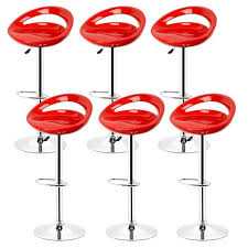 Find chaise de comptoir in canada | visit kijiji classifieds to buy, sell, or trade almost anything! Tabouret De Bar Chaise De Comptoir Lungo Blanc Brillant Lot De 6 Pietement Avec Repose Pieds Cdiscount Maison