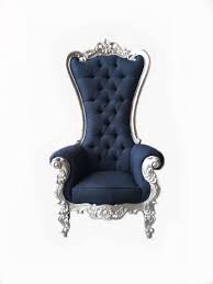 Throne Chair Metallic Chrome Putri King Queen Royal Chair Royal Chair Vintage Office Chair Chair And Ottoman Set