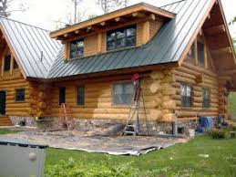 Sandblasting uses sand carried by a blast of air or steam at a high speed. Sandblasting And Cob Blasting Log Homes Edmunds And Company