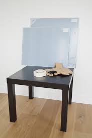Holzkisten, alte stühle, truhen, fensterläden und türen sind nur einige von den zahlreichen materialien, die sie in einen schicken, ungewöhnlichen tisch umwandeln können. Best Ikea Hack Lack Table With Acryclic Ikea Hack Lack Tisch Plexiglas