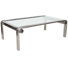 Mid Century Tubular Chrome And Glass Coffee Table 1stdibs Com Glass Coffee Table Cool Coffee Tables Metal Coffee Table