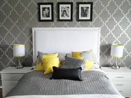 Black And Yellow Bedroom Designs Colors For Our Master Bedroom Gray Black White Yellow We Have The Lamps In Black White Add Gray W Accent Wall Bedroom Yellow Gray Bedroom Yellow Bedroom