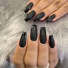 Fingernagel Nagellack Gelnagel Nageldesign Nageldesign Prettynails Nailinspiration Nails Acrylnagel Schwarz Matte Schwarze Nagel Schwarze Nageldesigns