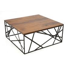 table basse carre fer et palissandre table basse bois metal table basse bois table basse fer