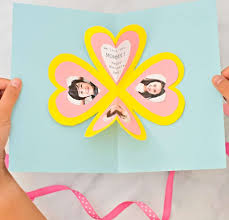 When you open the card, the heart will pop up at you. How To Make A Heart Pop Up Card Hello Wonderful