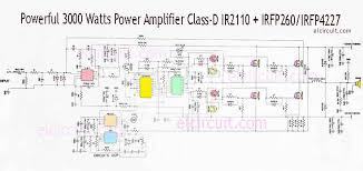 High quality tone control circuit by transistor low noise. 3000 Watts Power Amplifier Class D Mosfet Irfp260 Irfp4227 Electronic Circuit