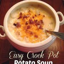 Easy Crockpot Potato Soup Recipe Yummly Recipe Potato Soup Crock Pot Easy Potato Soup Crock Pot Recipes