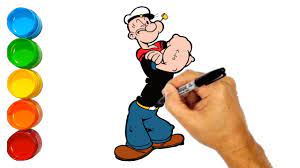 How to draw popeye the sailor