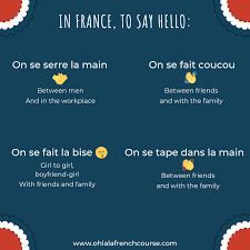 The literal translation of bonjour is good day. Greeting Someone In French