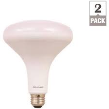 Sylvania Part 79624 Sylvania 60 Watt Equivalent Br40 Dimmable Flood And Spot Led Light Bulb 2 Pack Led Light Bulbs Home Depot Pro