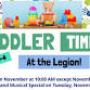 Toddler Time at the Legion! BenAnna Band Musical event image