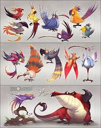 Birds Of A Feather 2019 Characters Birds Of A Feather By Creaturebox Character Design Character Design Animation Creature Concept Art