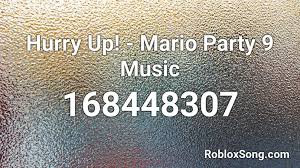 Mario party 9 is the ninth home console installment of the mario party series and the second and final installment for the wii. Hurry Up Mario Party 9 Music Roblox Id Roblox Music Codes