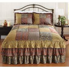 An easy way to make your bed stylish is to throw a nice bedspread on it ! Sears Com Ruffle Bedspread Bed Spreads Bed Cover Design