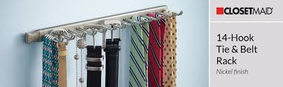 Sports equipment shop in northampton, northamptonshire. Amazon Com Closetmaid 38053 14 Hook Tie Belt Rack Nickel Home Kitchen