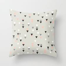 Black And Grey Throw Pillows Triangle Geometric Decorative Throw Pillows Pink Grey Black And White Pillow Cover Home Decor Housewares Hipster Past Pillows Pink Pillow Covers Throw Pillows