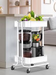 Free shipping on orders over $35. Amazon Com 3 Tier Metal Rolling Utility Cart Multifunction Storage Organization Heavy Duty Kitchen Island With 2 Lockable Wheels For Office Kitchen Bathroom Nursery Art Classroom By Pipishell White Office Products