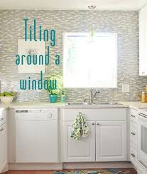 Tiling Around A Window Diy Backsplash Marble Tile Backsplash Kitchen Backsplash