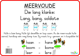 Meervoude Lang Klanke Phonics Song Afrikaans Language Abc For Kids