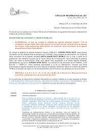 CIRCULAR INFORMATIVA No. 007