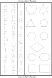 Dotted letter script to trace. Letters Numbers And Shapes Tracing Worksheet Free Printable Worksheets Shape Tracing Worksheets Tracing Worksheets Free Preschool Tracing