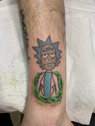 Rick Sanchez Tattoo Rickandmorty Rick Picklerick Morty Wubbalubbadubdub Getschwifty Ohgeez Memes Funny Rick And Morty Tattoo Tattoos Ricks Tattoo