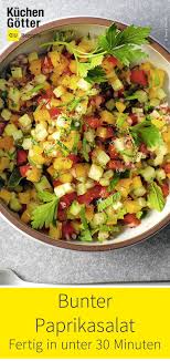 Bunter Paprikasalat Rezept In 2020 Paprika Salat Paprikasalat Salat